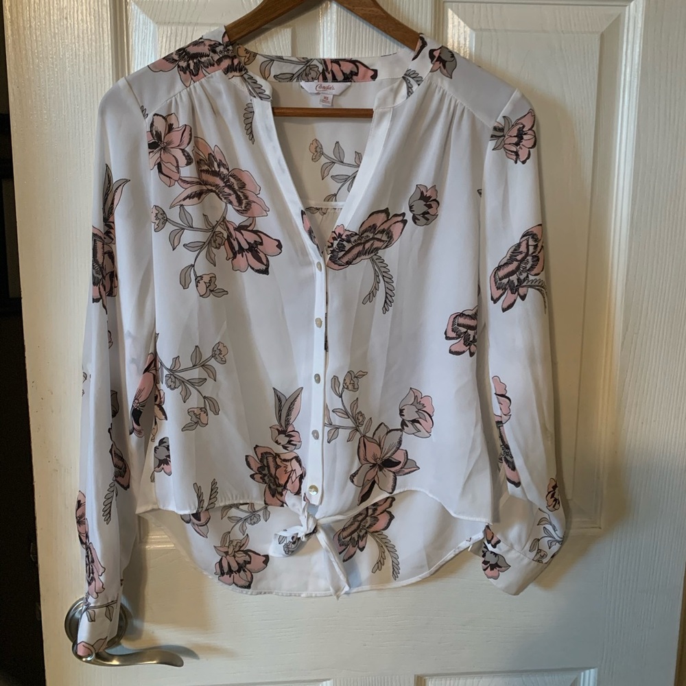 ✨ Floral Sheer Blouse